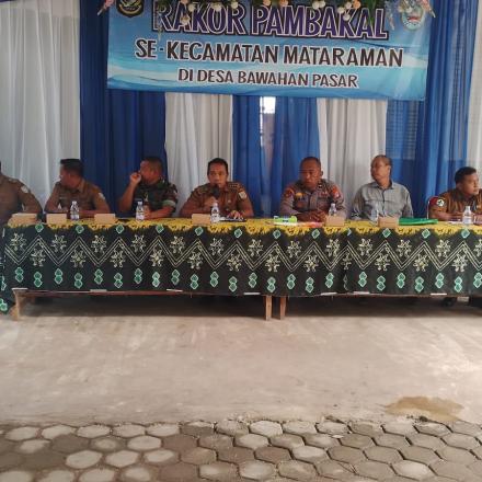 Rakor Pambakal Se-Kecamatan Mataraman Guna Penanganan Stunting
